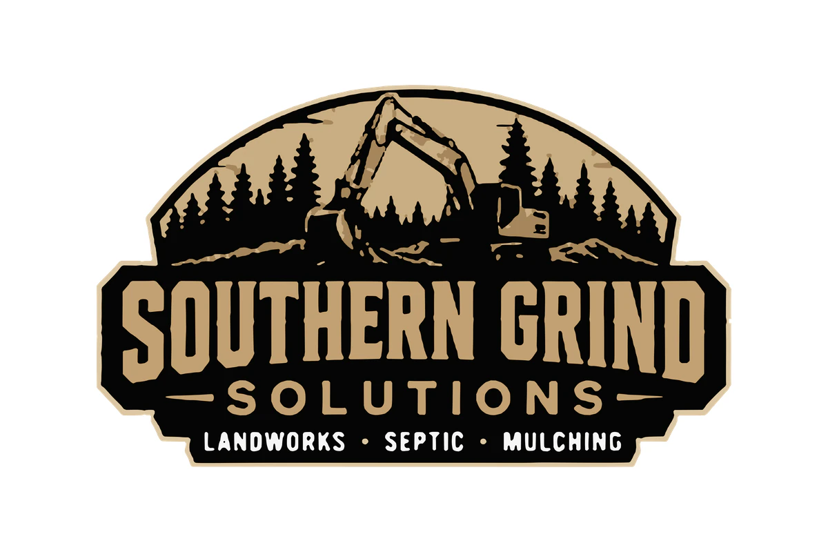 Southern Grind Solutions logo: septic tank installation, land clearing and excavation in Broxton, Georgia